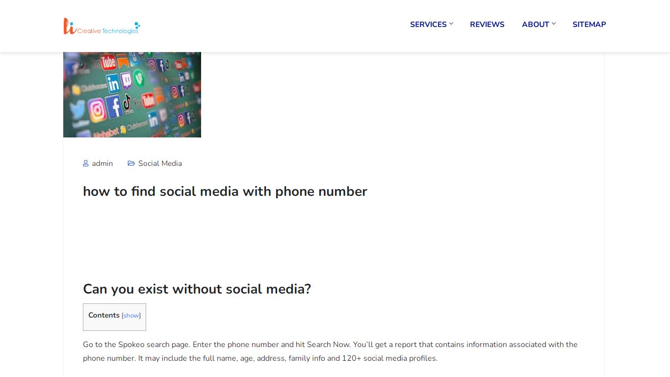 how to find social media with phone number - Li Creative